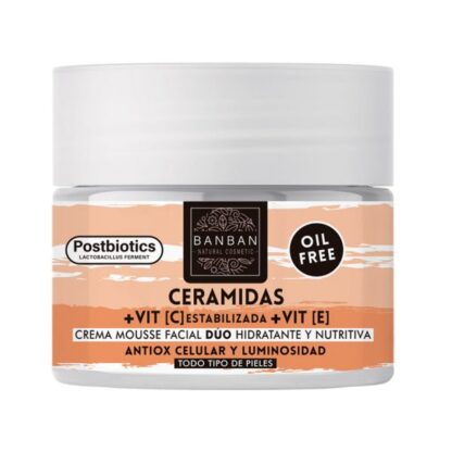 BanBan-Crema Mousse Facial dúo Ceramidas y Vitamina C